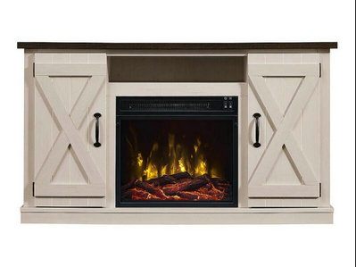 Killian Electric Fireplace Media Console in Two-Tone - 18MM6127-TPG035.