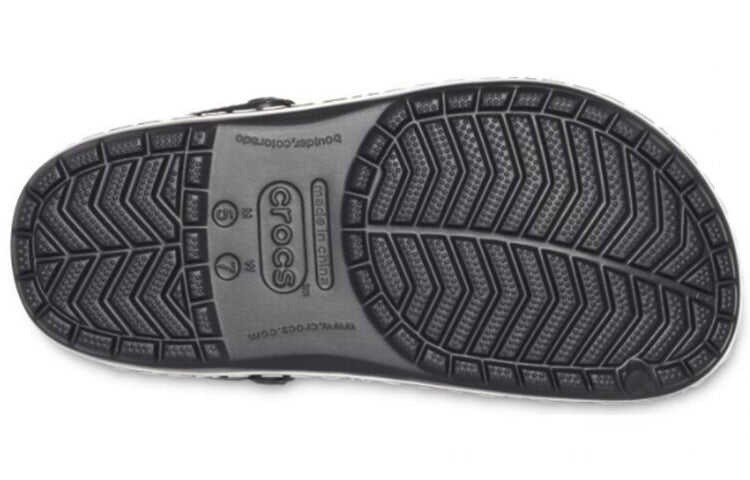Crocs Crocband Logo Mania Beach Black Sandals 205914-066