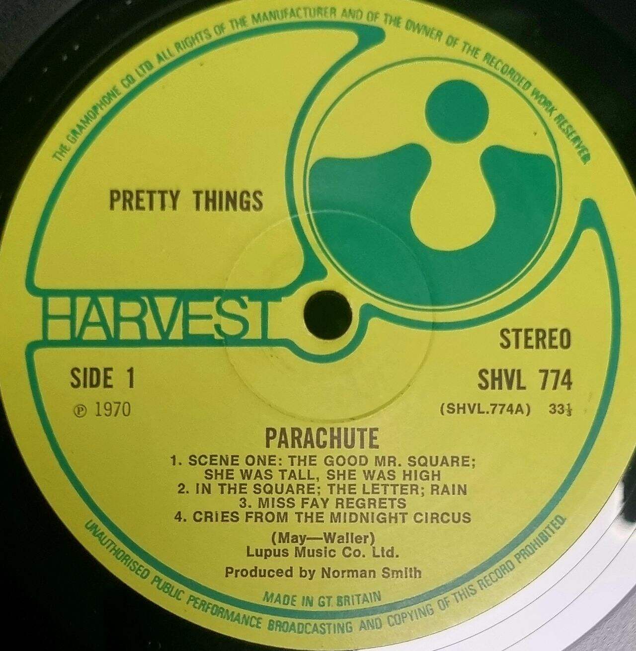 The Pretty Things Parachute UK Vinyl LP