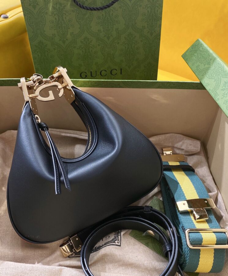 Gucci Attache Small Shoulder Bag 699409 Black