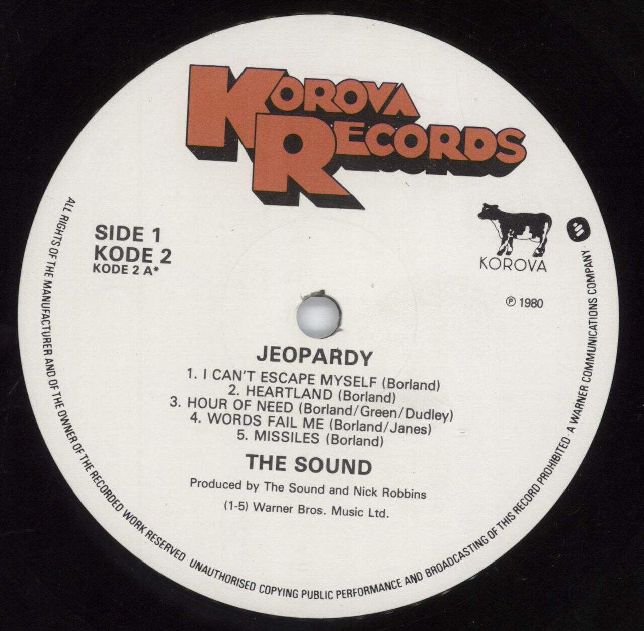 The Sound Jeopardy + Inner & Press Release UK Vinyl LP