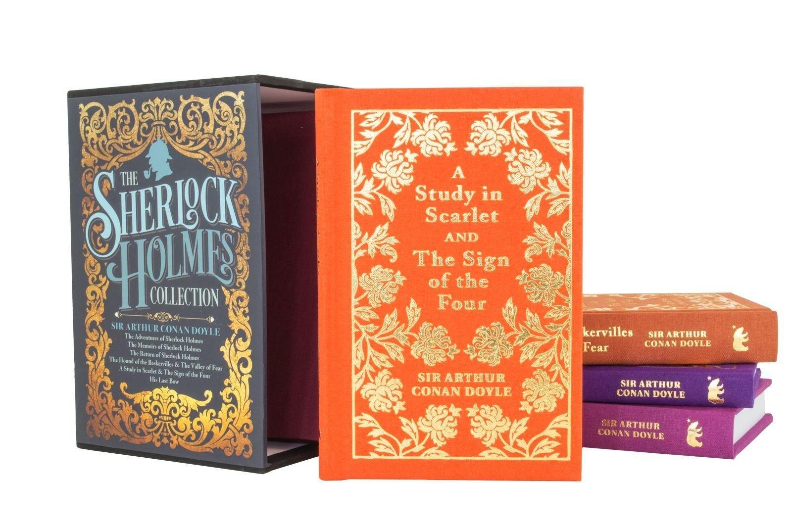 Sherlock Holmes Deluxe Collection by Sir Arthur Conan Doyle 6 Books Box Set - Mystery - Hardback