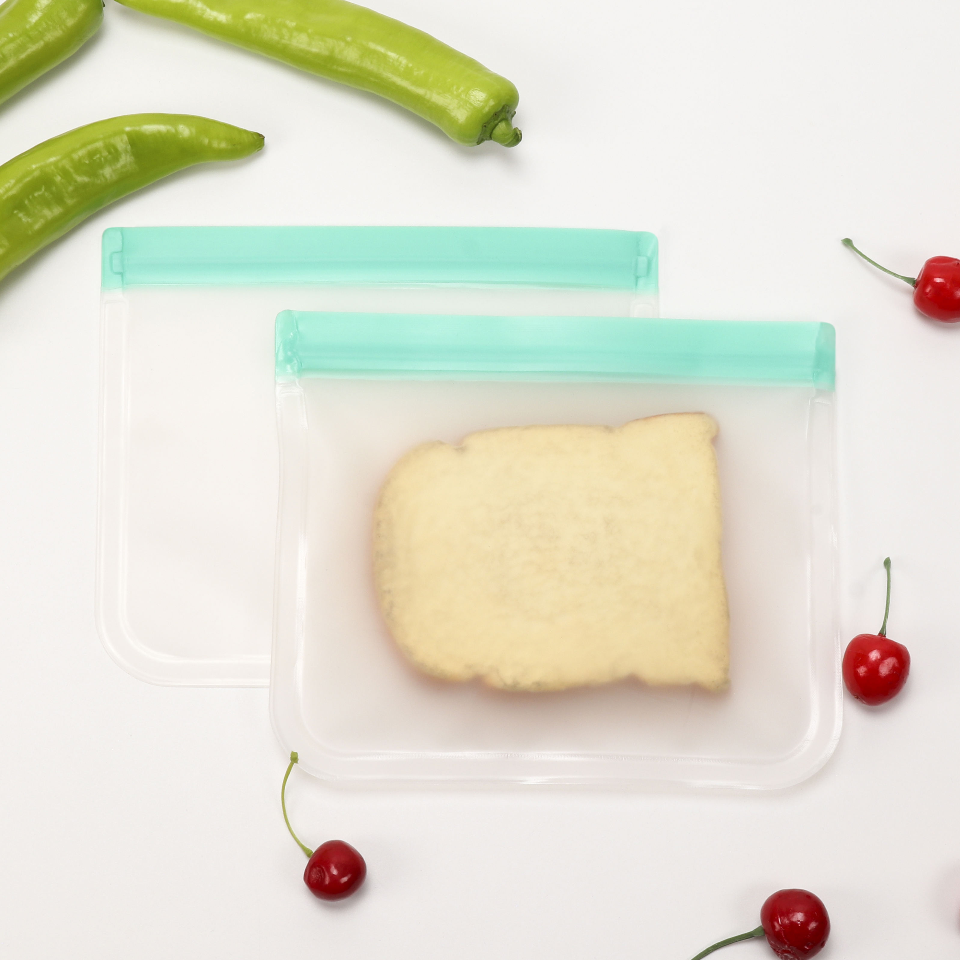 Wholesale Fresh Sealed Freezer Bags Reusable Food Storage Bags With Ziplock