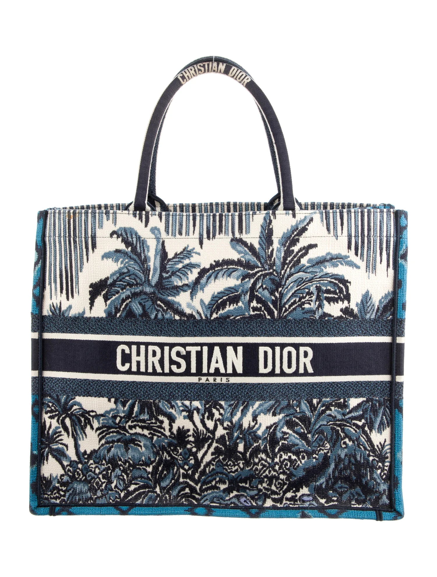 CHRISTIAN DIOR Large Palms Book Tote