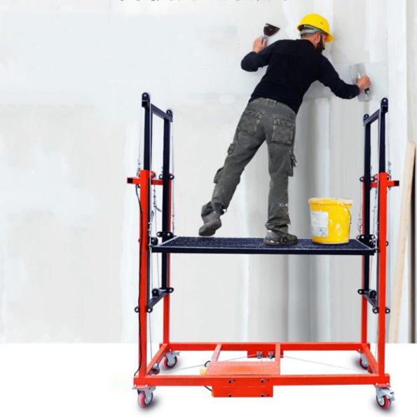 Plataforma elevadora de andamios eléctrica plegable de múltiples modelos (🔥¡carga hasta 500 kg!)