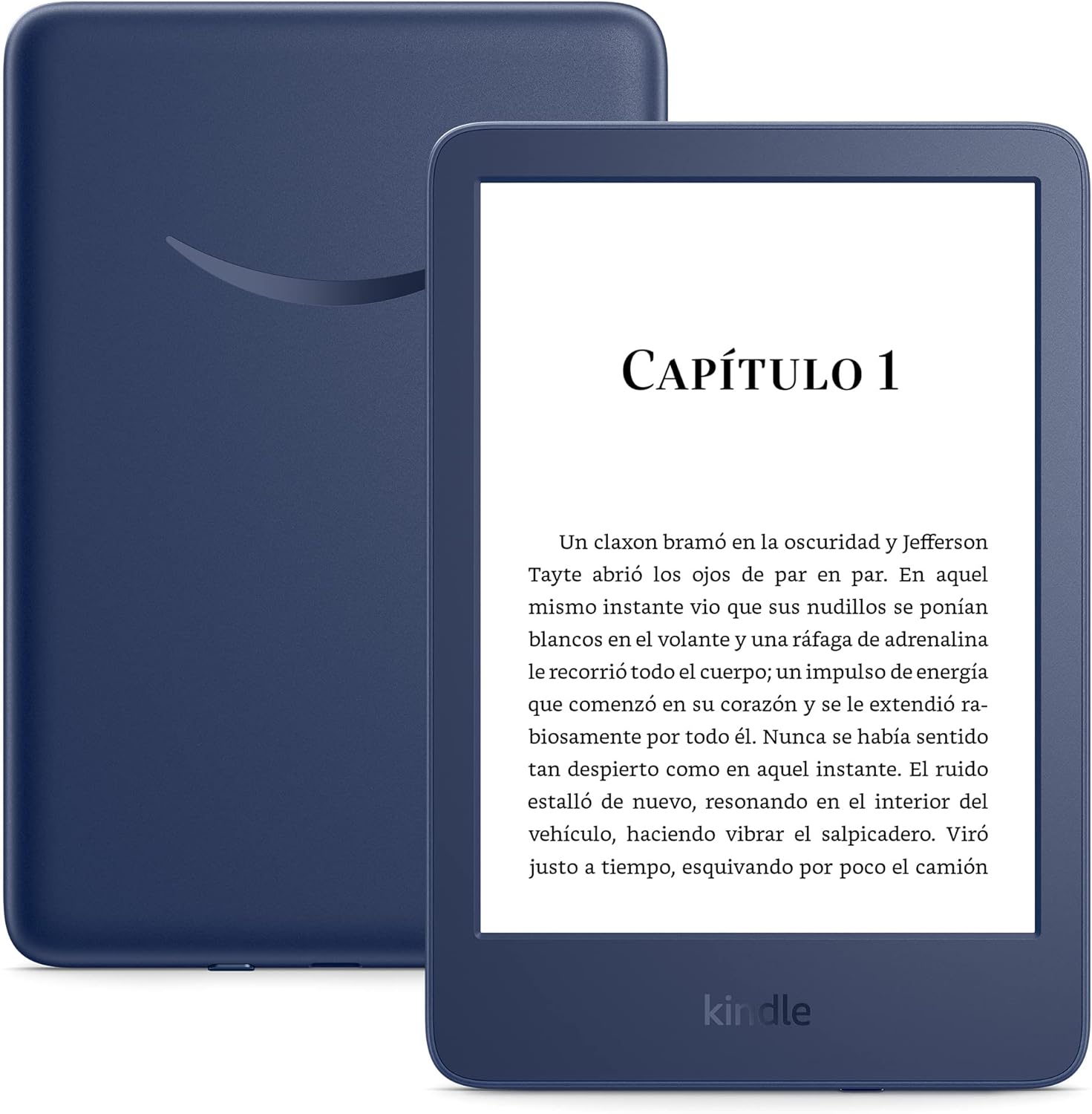Amazon Kindle – Nuestro Kindle más ligero y compacto, ahora con una mayor duración de la batería, luz frontal ajustable y 16 GB de almacenamiento – Negro