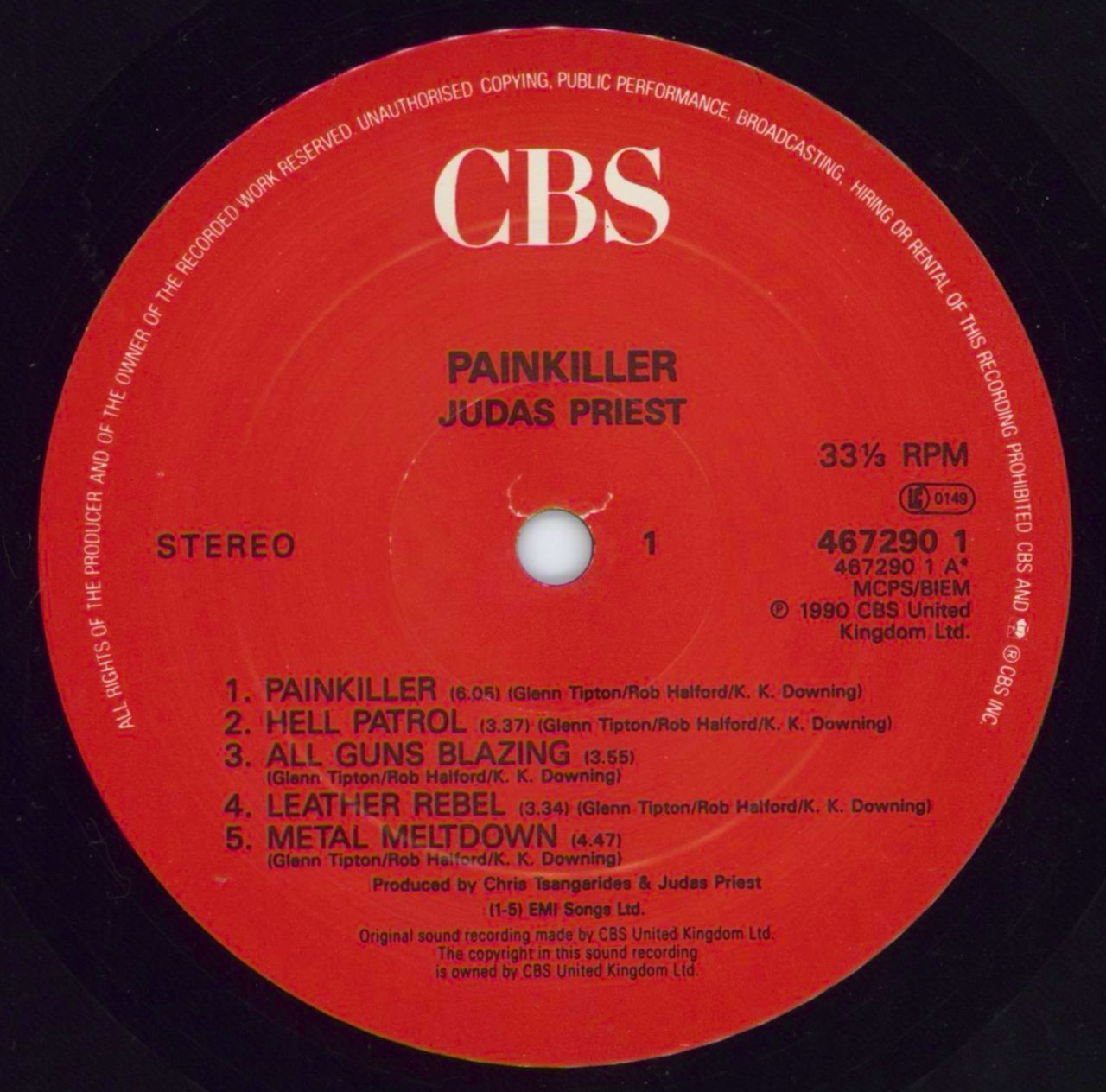 Judas Priest Painkiller UK Vinyl LP