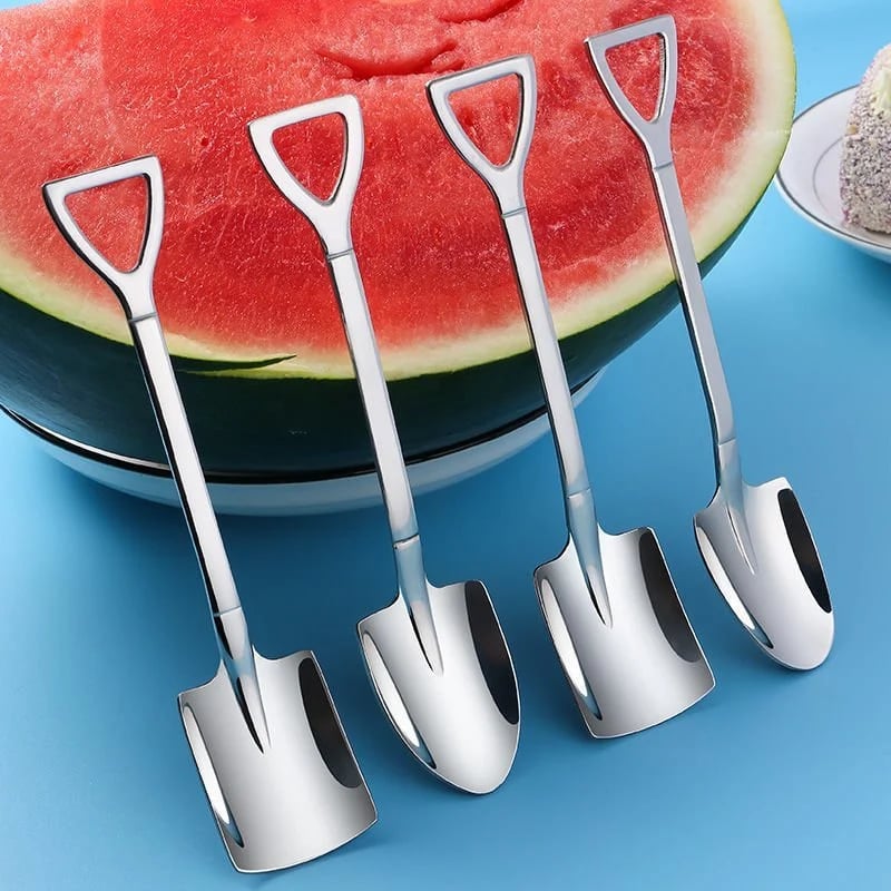 (🔥Hot Sale NOW- SAVE 48% OFF)Stainless Steel Shovel Spoon(BUY 2 SETS GET FREE SHIPPING)