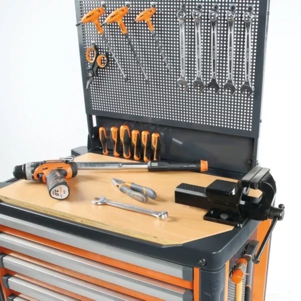 Caja de herramientas portátil con liquidación de fábrica con 7 cajones