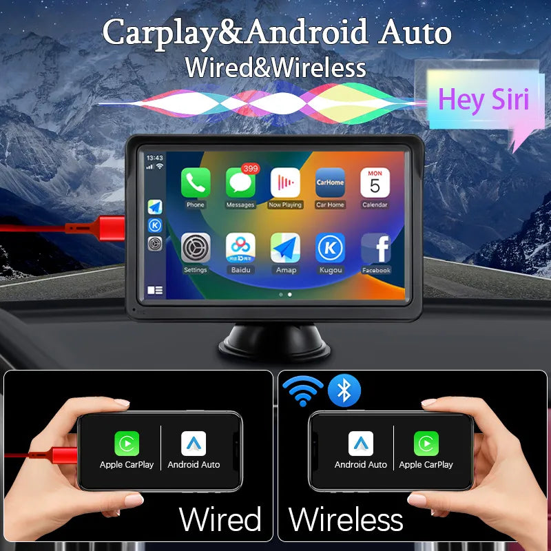 CarPlay Multimedia Video Player With Rear View Camera