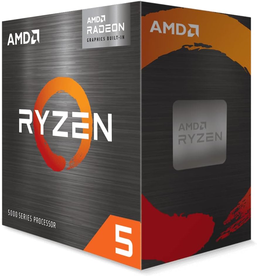 AMD Procesador Ryzen™ 5 5600G - 6 núcleos de CPU - Socket-AM4-3.90GHz - 16MB L3 Cache - Incluye Disipador Wraith Stealth