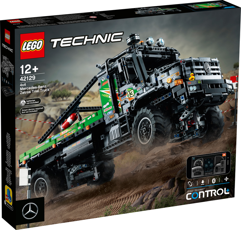 LEGO   TECHNIC APP-CONTROLLED 4X4 MERCEDES-BENZ ZETROS TRIAL TRUCK 42129