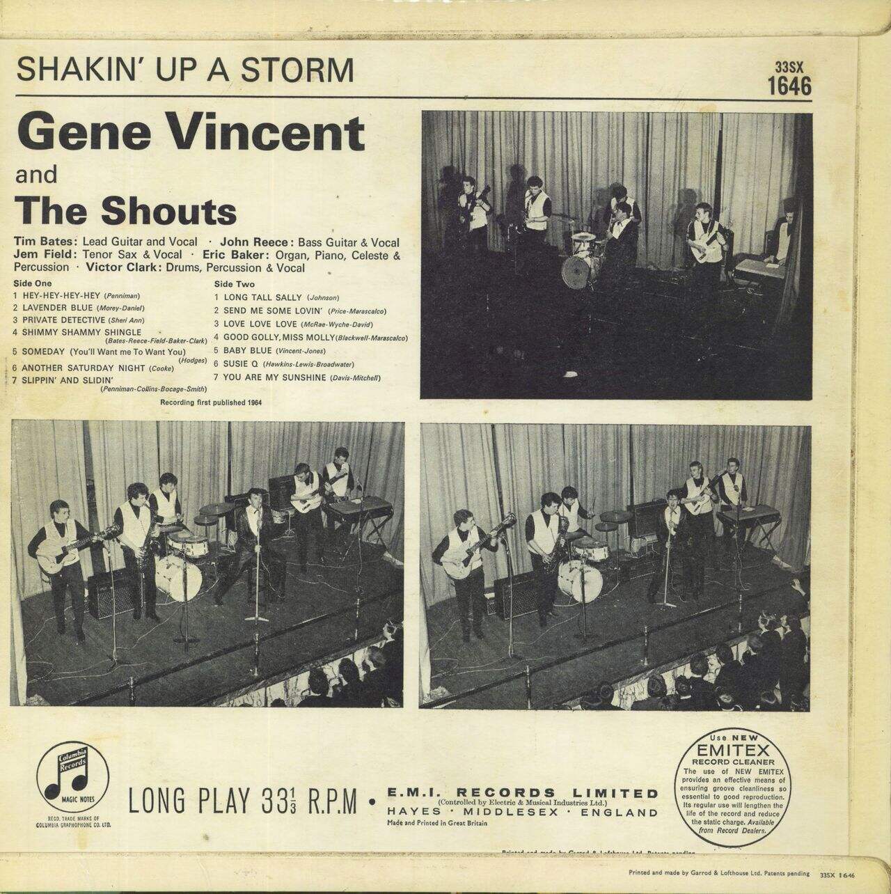 Gene Vincent Shakin' Up A Storm - 1st UK Vinyl LP