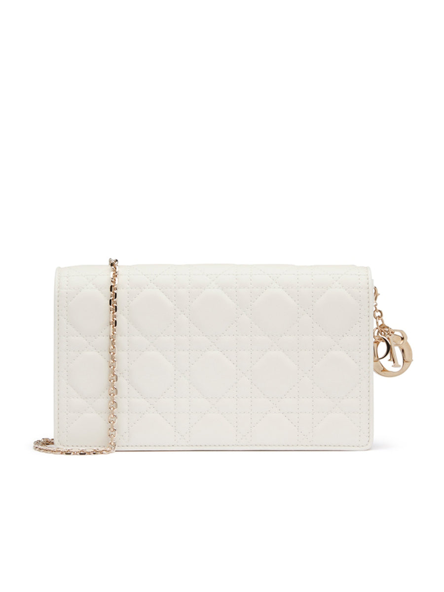 Dior Lady Dior Pouch in Latte Cannage Lambskin