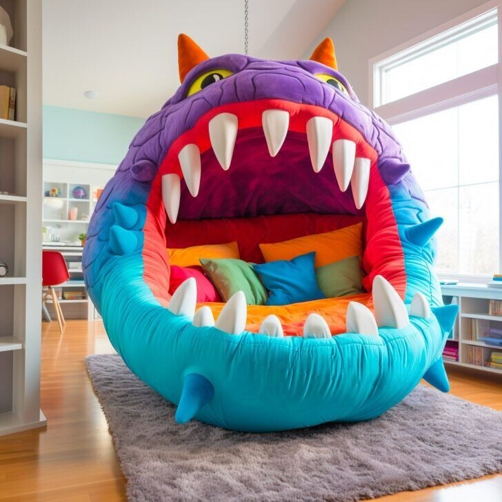 👾Monster-Shaped Hanging Loungers for Kids