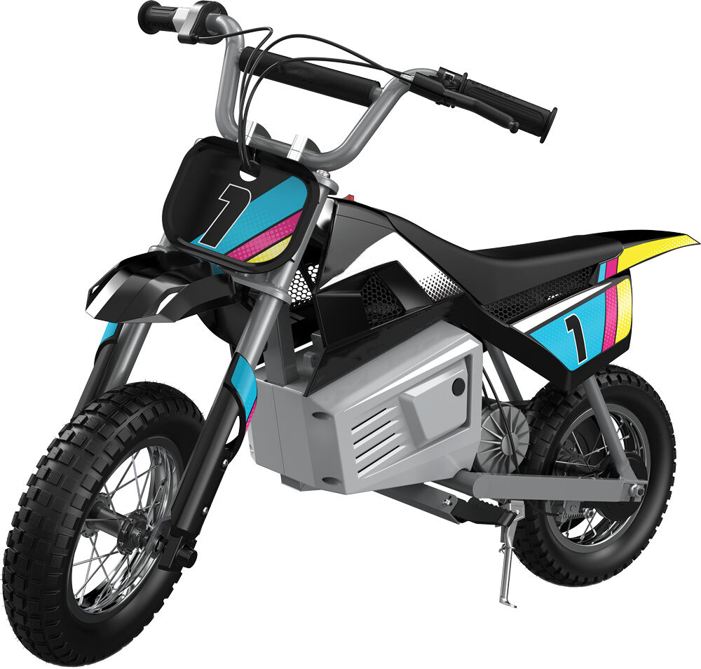 Electric-Powered  Bike with Decal Included, 24V Electric Ride-on Motocross Bike for Kids 13+