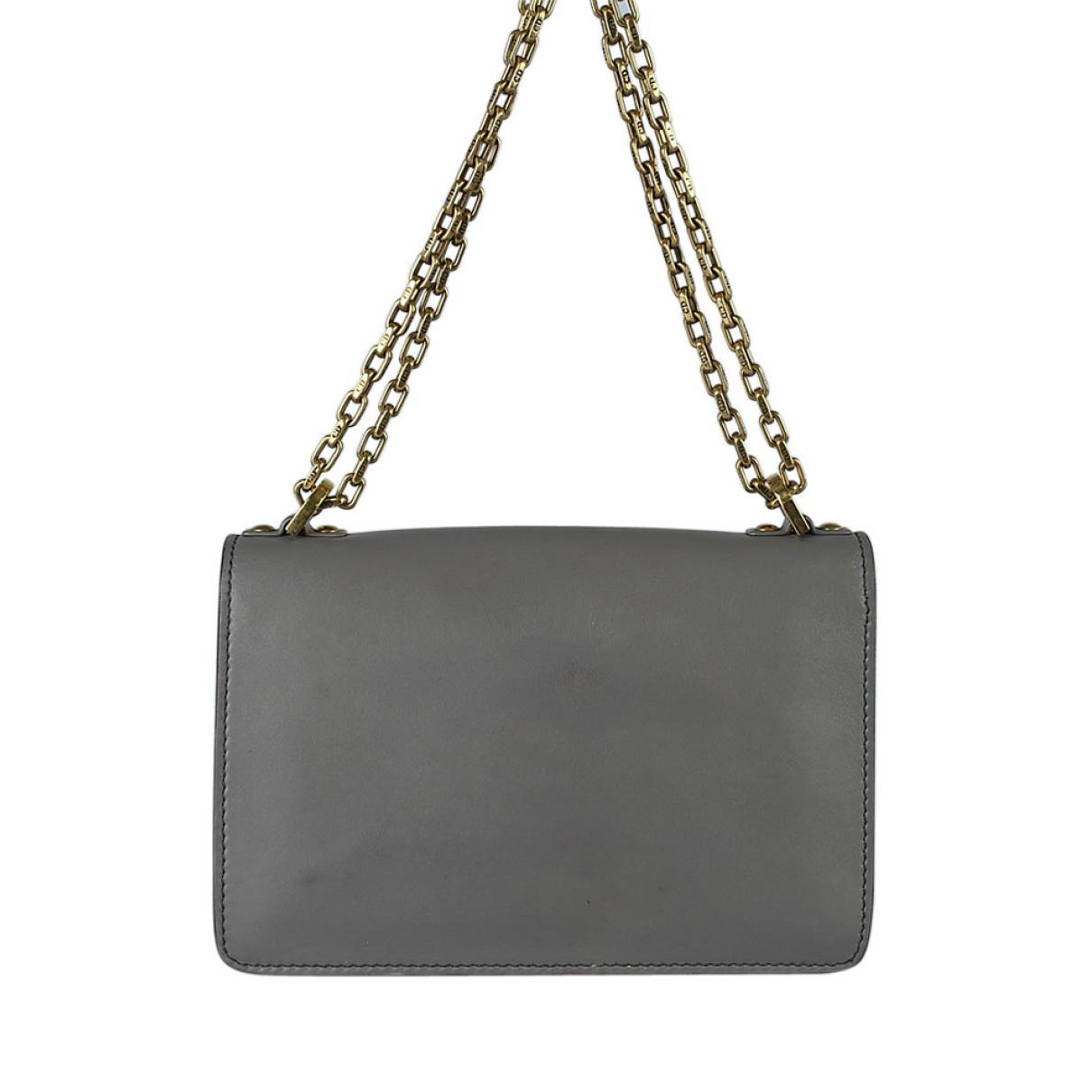 Christian Dior J'adior Gray Leather Shoulder Bag