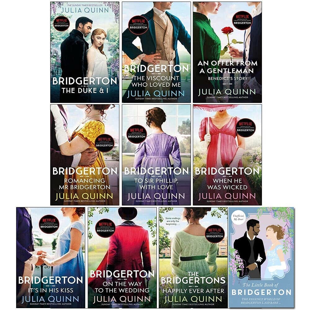 Bridgerton Family Series by Julia Quinn 10 Books Collection Set - Fiction - Paperback