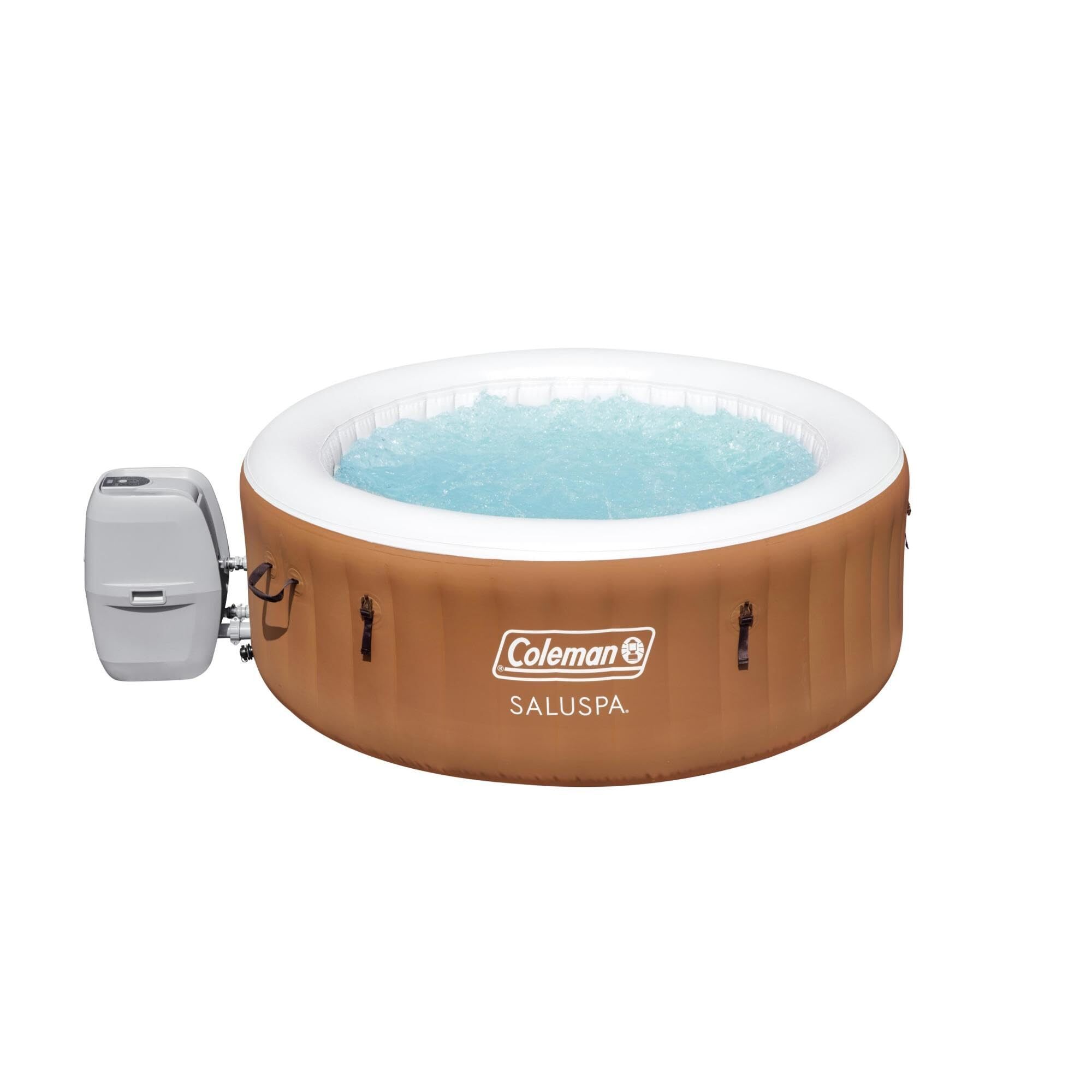 ✨✨Inflatable Hot Tub Round Portable Outdoor Spa with 20 Soothing Air Nozzles and Cover