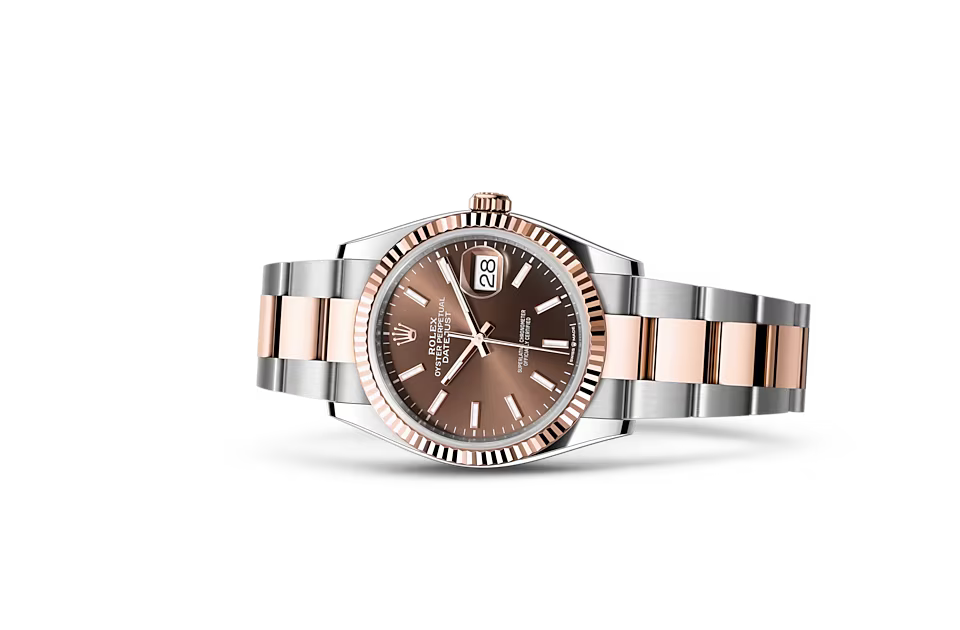 Rolex DATEJUST 36 Oyster, 36 mm, Oystersteel and Everose gold