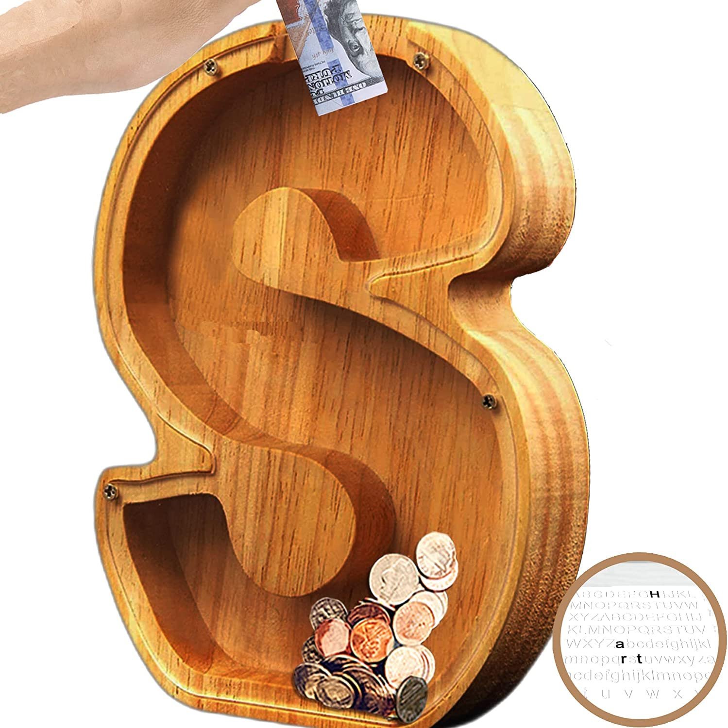 🔥 Last Day Promotion - Piggy Bank-Wood Gift For Kids