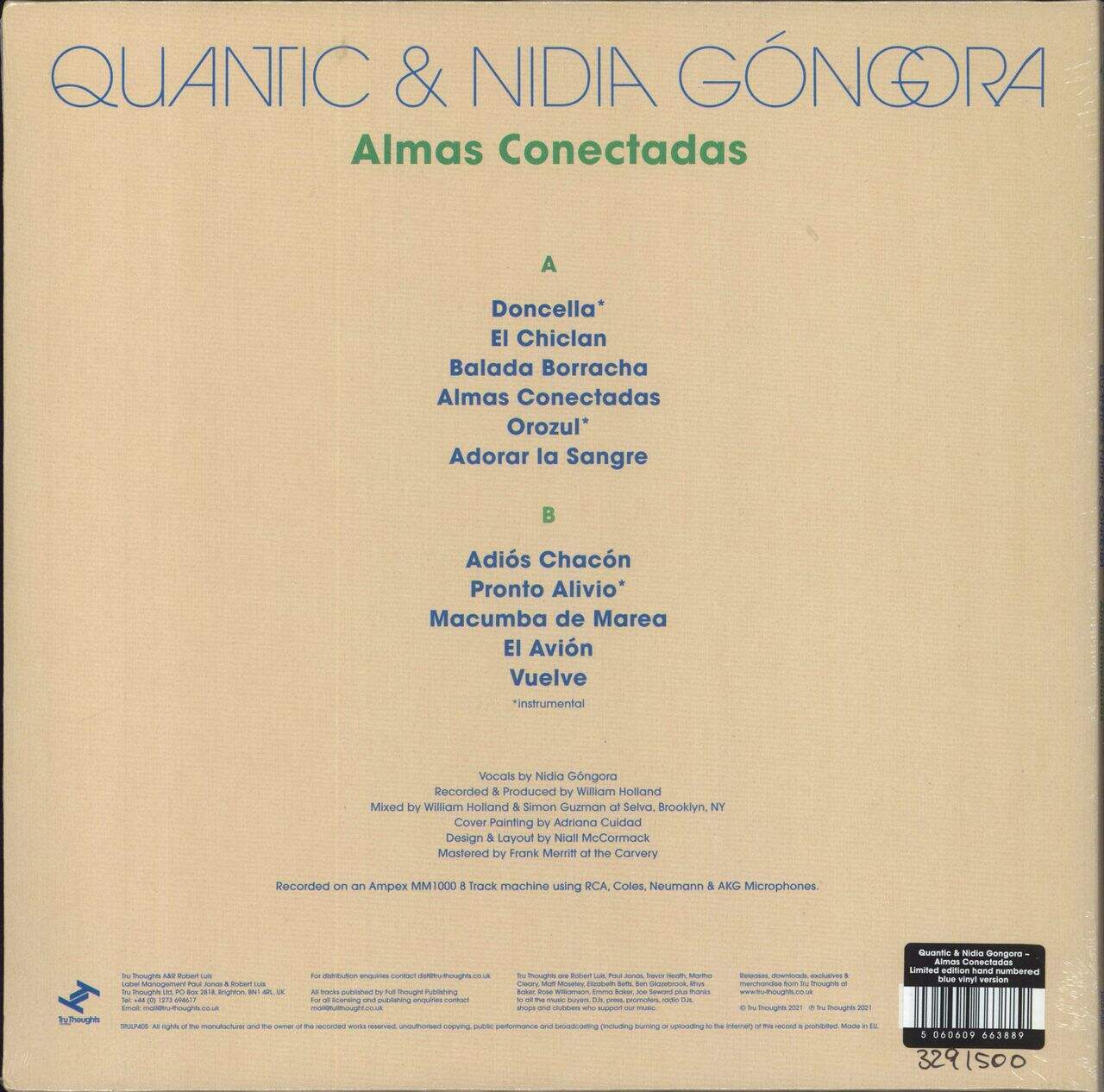 Quantic Almas Conectadas - Blue Vinyl - Sealed UK Vinyl LP