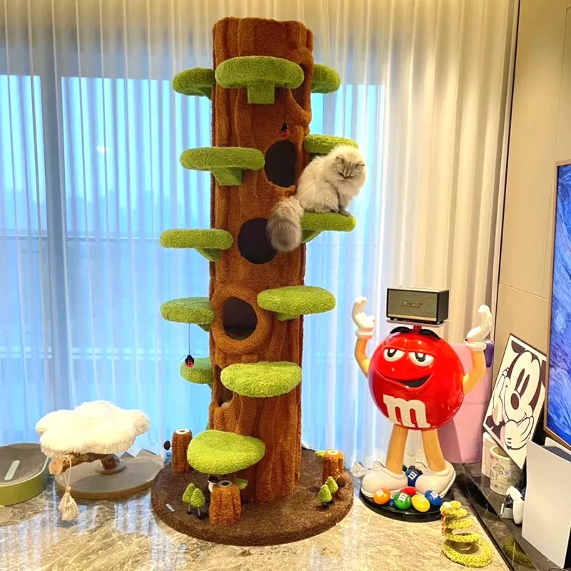 🔥Venta de liquidación🔥Cama con estructura de escalada de simulación de lujo para árbol para gatos múltiples