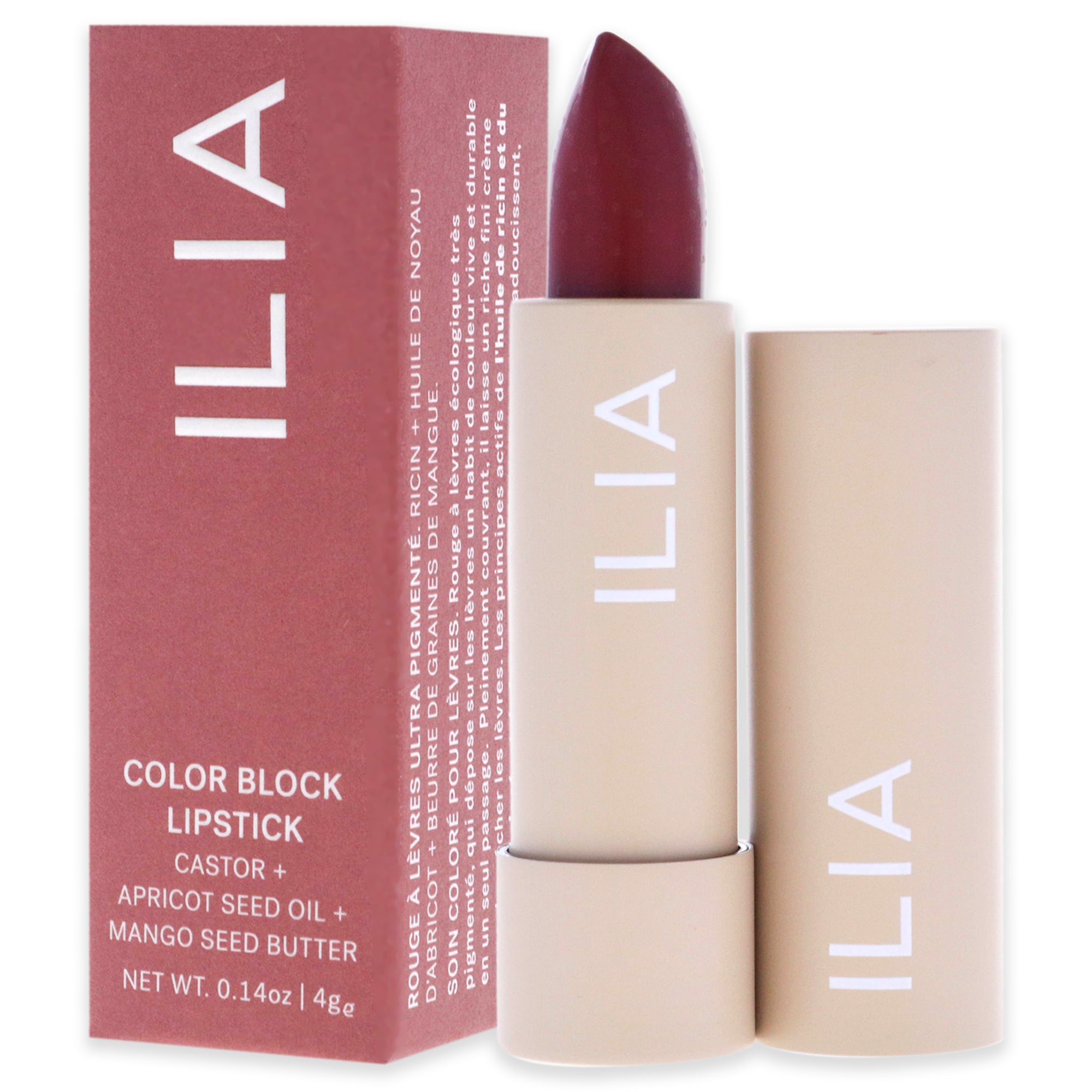 Color Block Lipstick - Rumba by ILIA Beauty for Women - 0.14 oz Lipstick