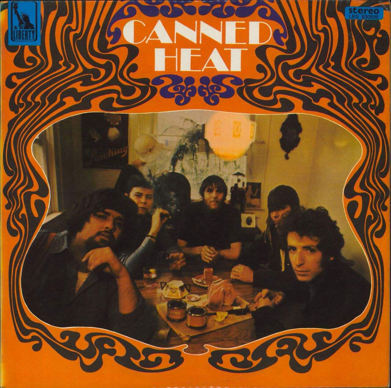 Canned Heat Canned Heat - 1st - Stereo Warning Sticker - EX UK Vinyl LP