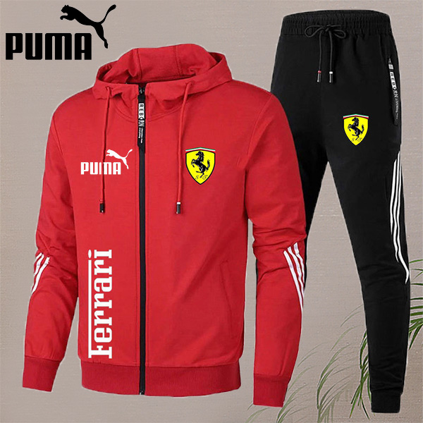 PUMA®2024 Conjunto de dos piezas de ropa deportiva informal para hombre de primavera y otoño ​