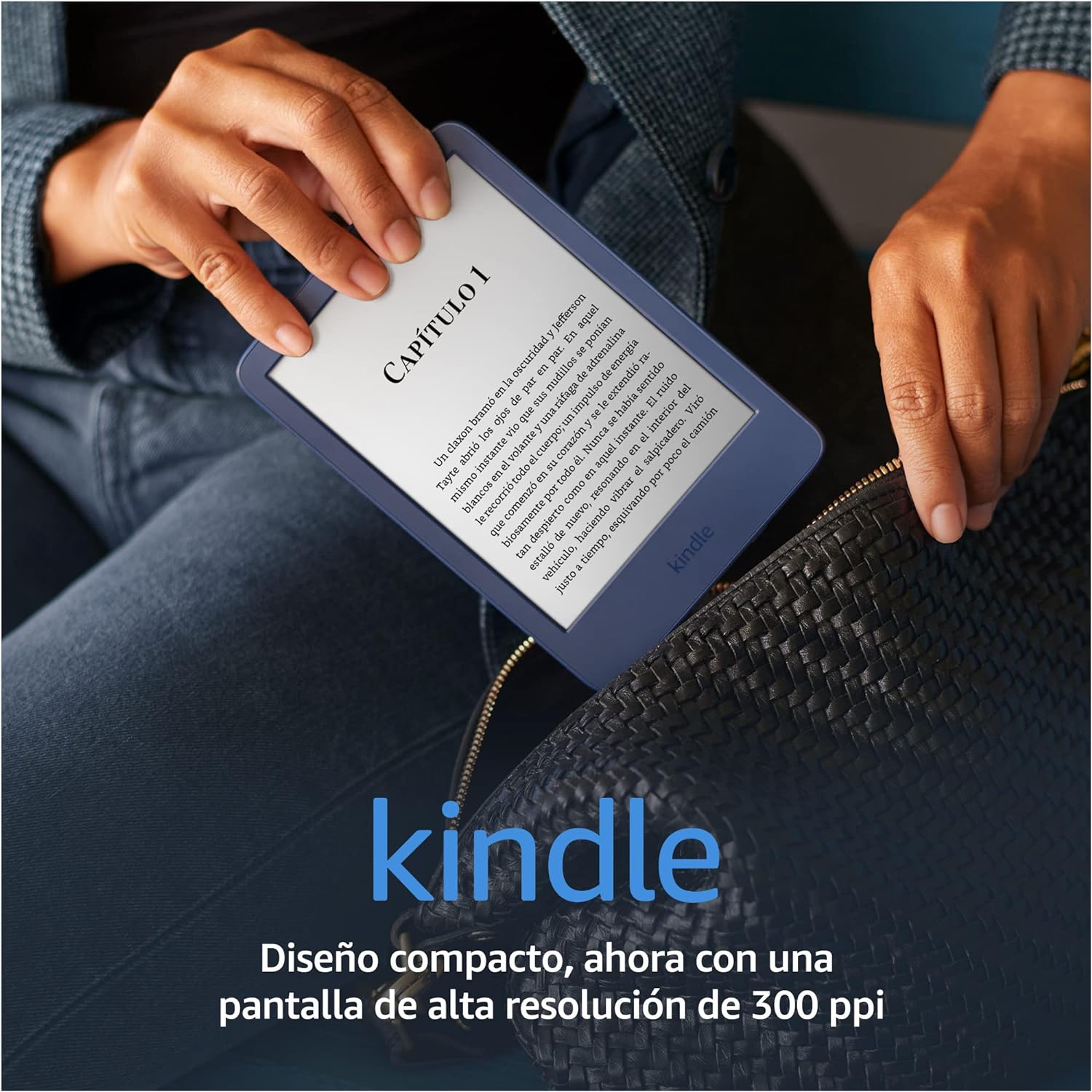 Amazon Kindle – Nuestro Kindle más ligero y compacto, ahora con una mayor duración de la batería, luz frontal ajustable y 16 GB de almacenamiento – Negro