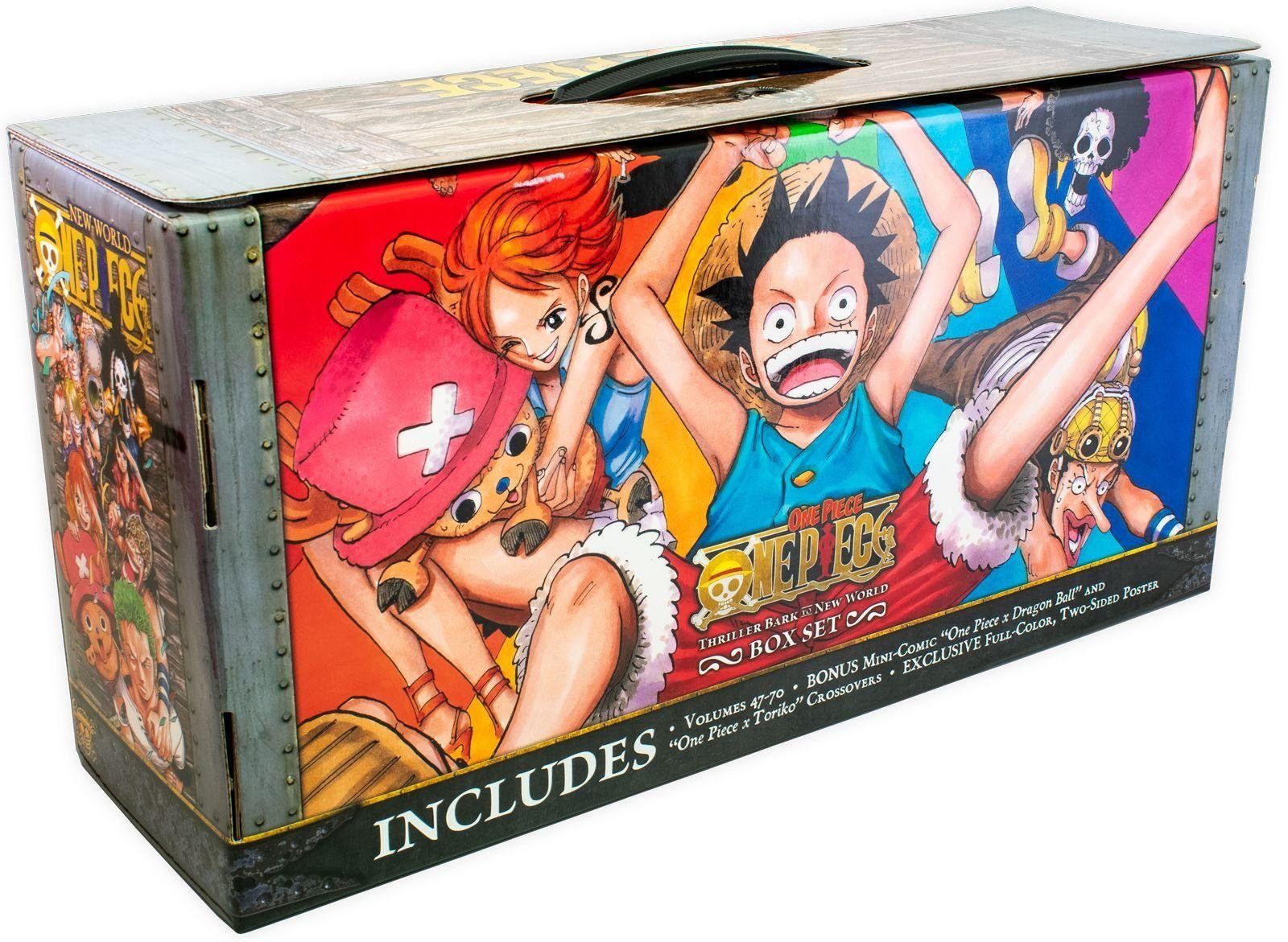 One Piece by Eiichiro Oda Box Set 3: Thriller Bark to New World Vol. 47-70 23 Books - Ages 14+ - Paperback