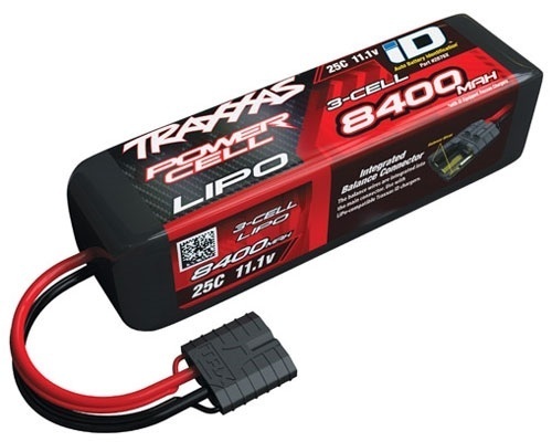 Traxxas 8400mAh 11.1V iD LiPo 3S 3 celdas 25C batería con conector iD