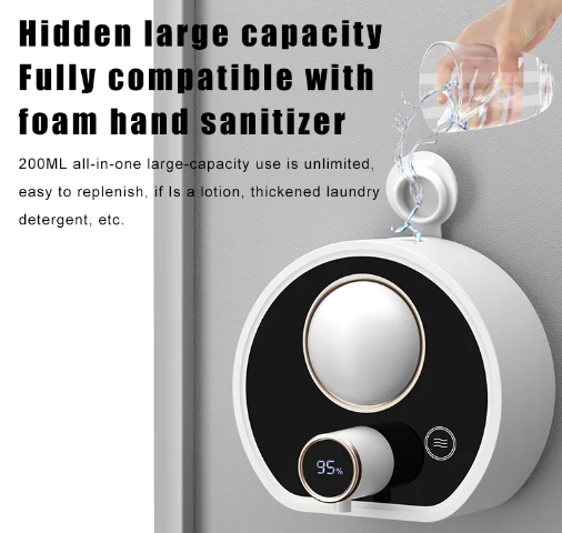 New Arrival Rechargeable Smart Wall-Mounted Soap Dispenser Bathroom Automatic Soap Dispenser With Display