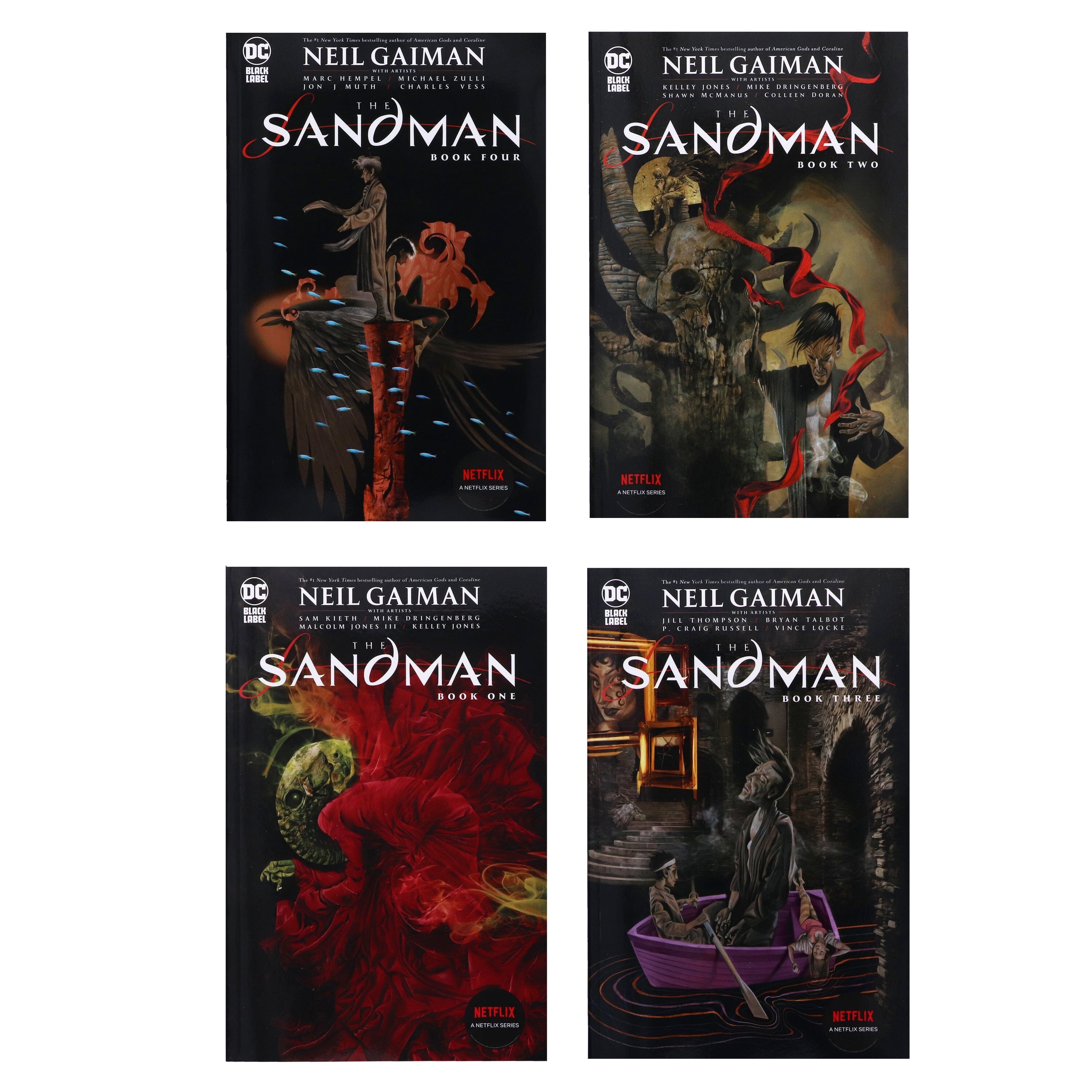 The Sandman Complete Collection by Neil Gaiman & Others 4 Books Set - Age 17+ - Paperback