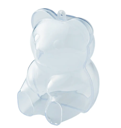 Clear PS Bear Shaped Food Chocolate Storage Containers