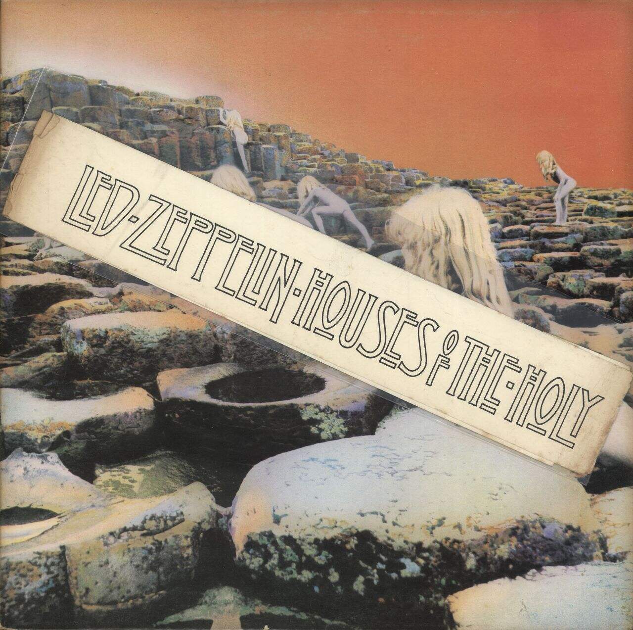 Led Zeppelin Houses Of The Holy - 1st + Bellyband - VG UK Vinyl LP