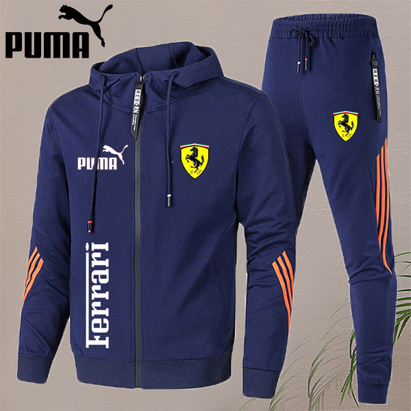 PUMA®2024 Conjunto de dos piezas de ropa deportiva informal para hombre de primavera y otoño ​