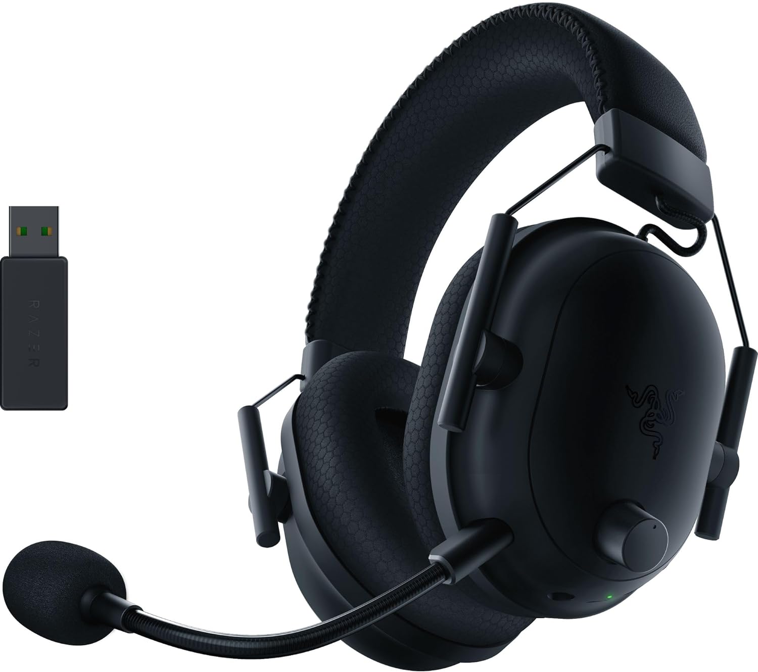 Razer BlackShark V2 Pro Wireless Gaming Headset: THX 7.1 Spatial Surround Sound - 50mm Drivers - Detachable Mic - for PC, PS5, PS4, Switch, Black