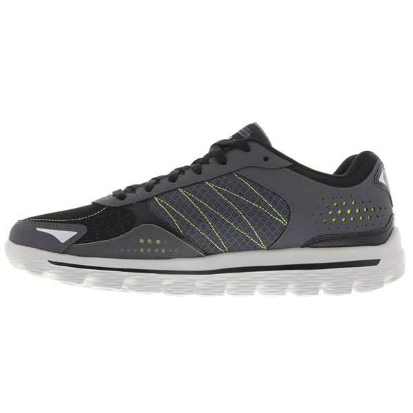 Skechers Men Extra Wide Fit (4E) Shoes - Flash Charcoal/Lime