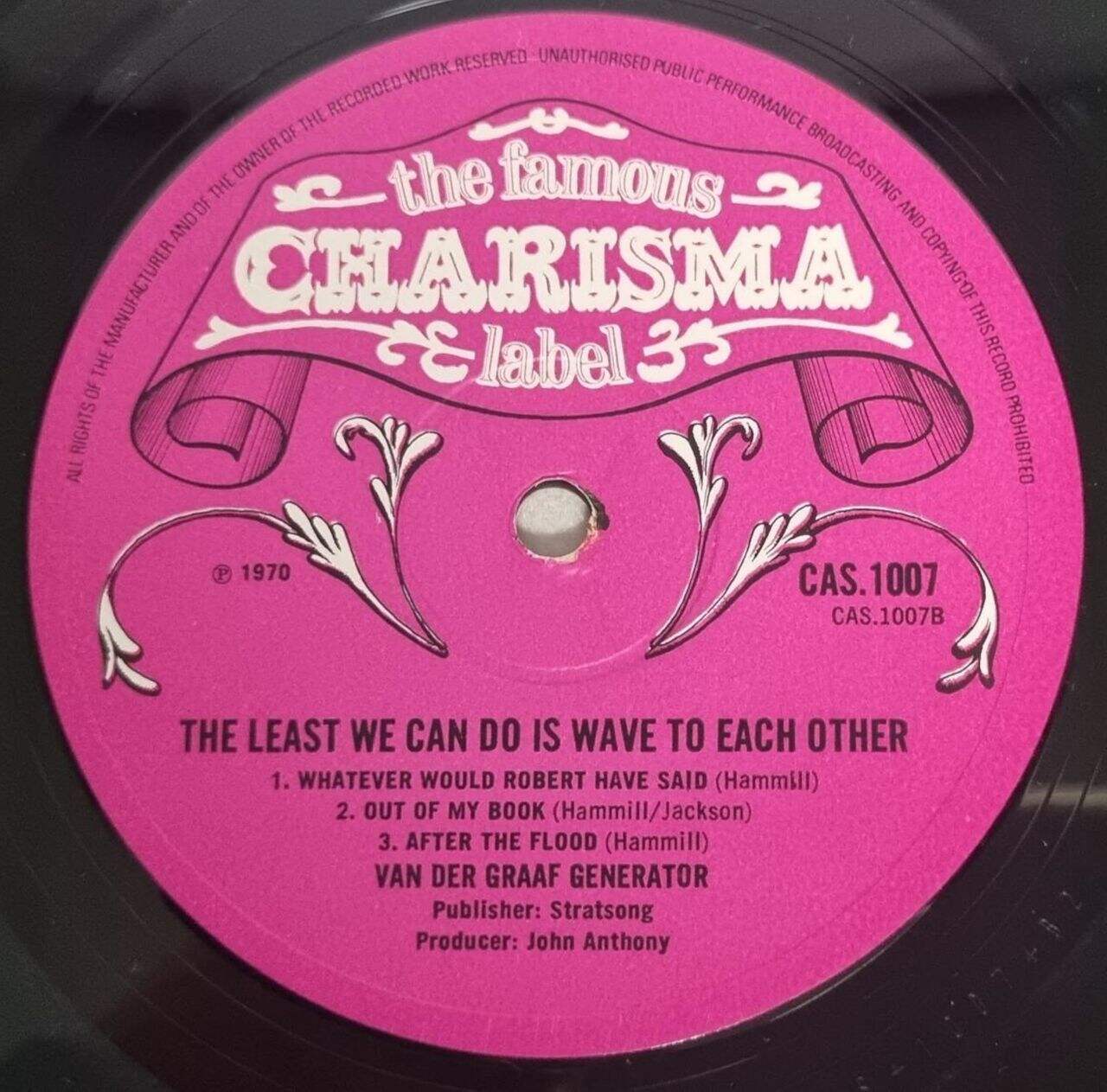 Van Der Graaf Generator The Least We Can Do - 1st Mix UK Vinyl LP