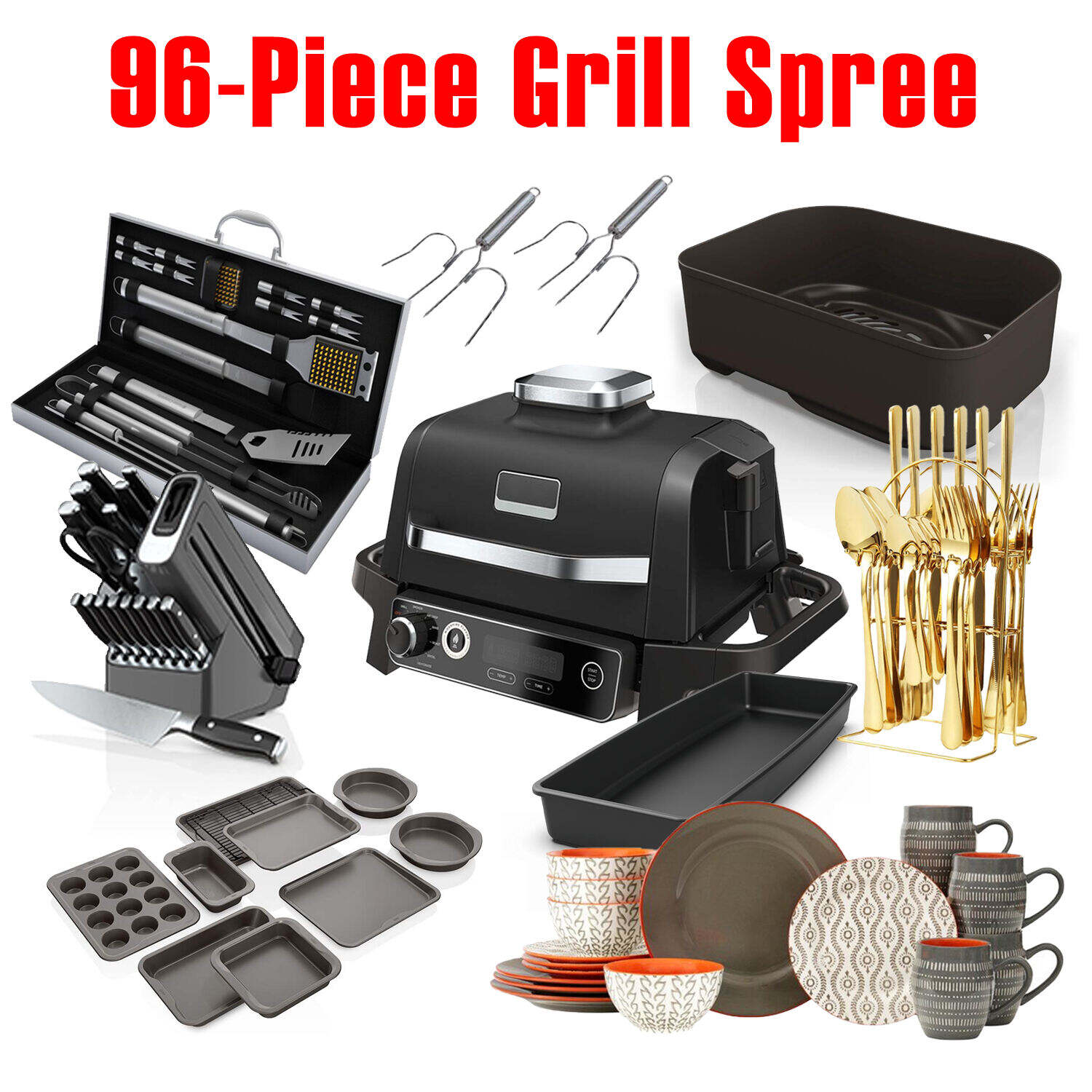 Limited-time Promotion. 96-Piece Grill Spree. Meeting All The Needs Of The Grill