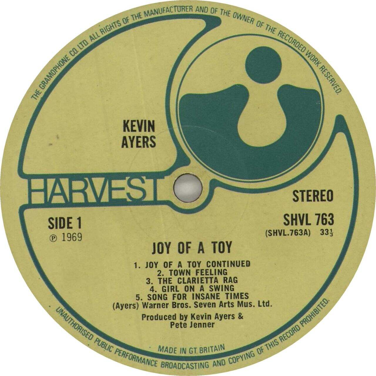 Kevin Ayers Joy Of A Toy - 1st - EX UK Vinyl LP