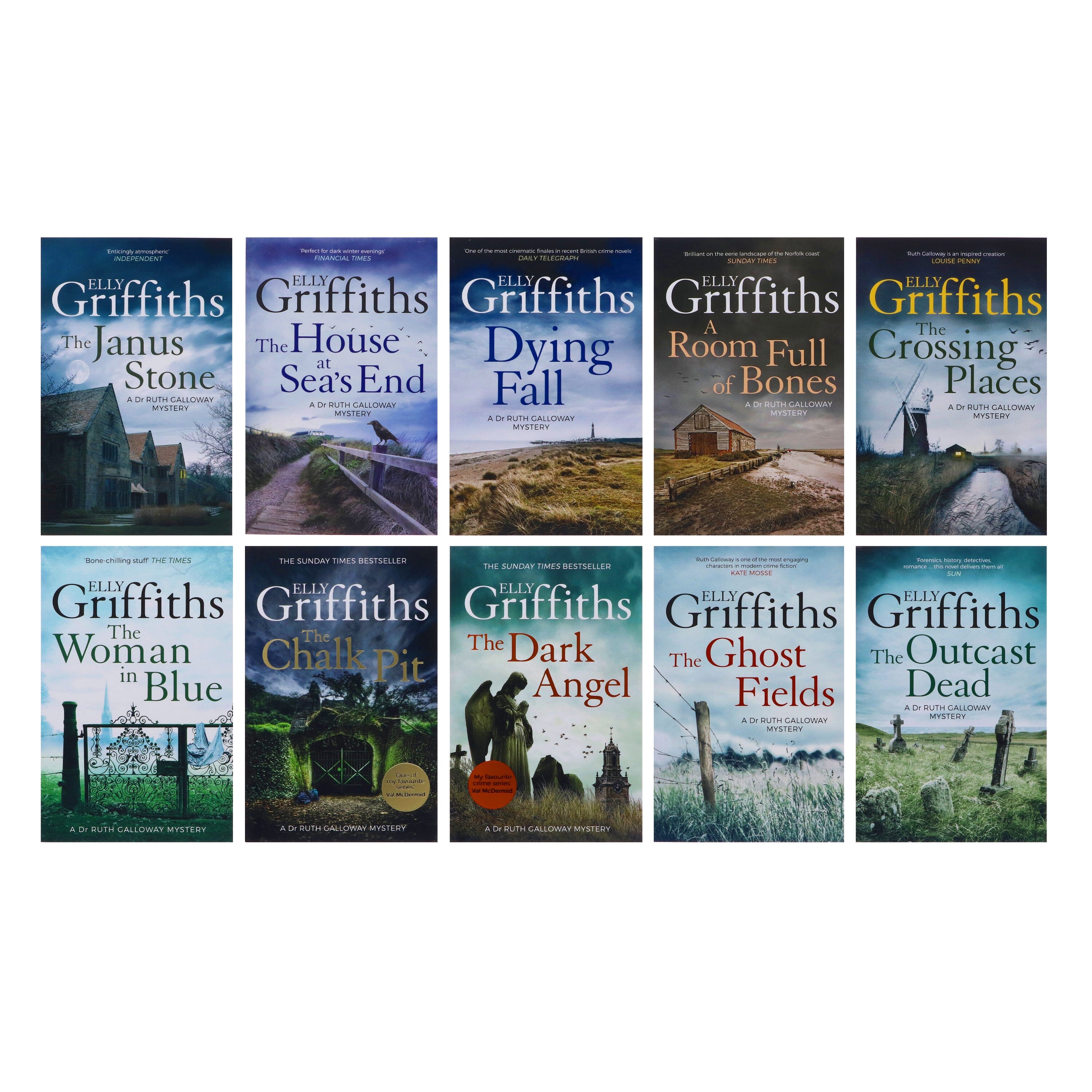 The Dr Ruth Galloway Mysteries By Elly Griffiths 10 Books Collection Set - Fiction - Paperback