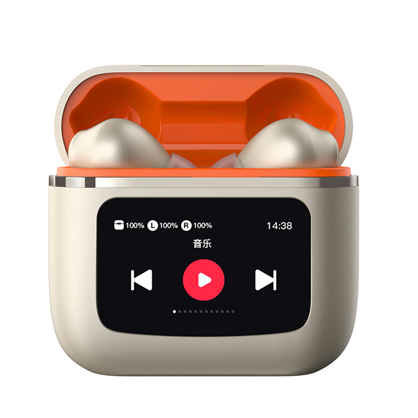 T68  Bluetooth Earbuds True Wireless HiFi Music Earphones LCD Color Touch Screen Headphones Sports Mic Headset