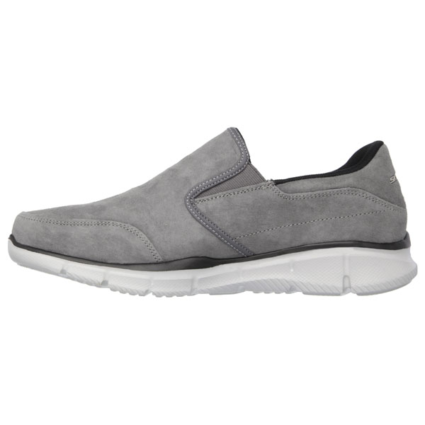 Skechers Men Wide Fit (2E) Shoes - Mind Game Charcoal