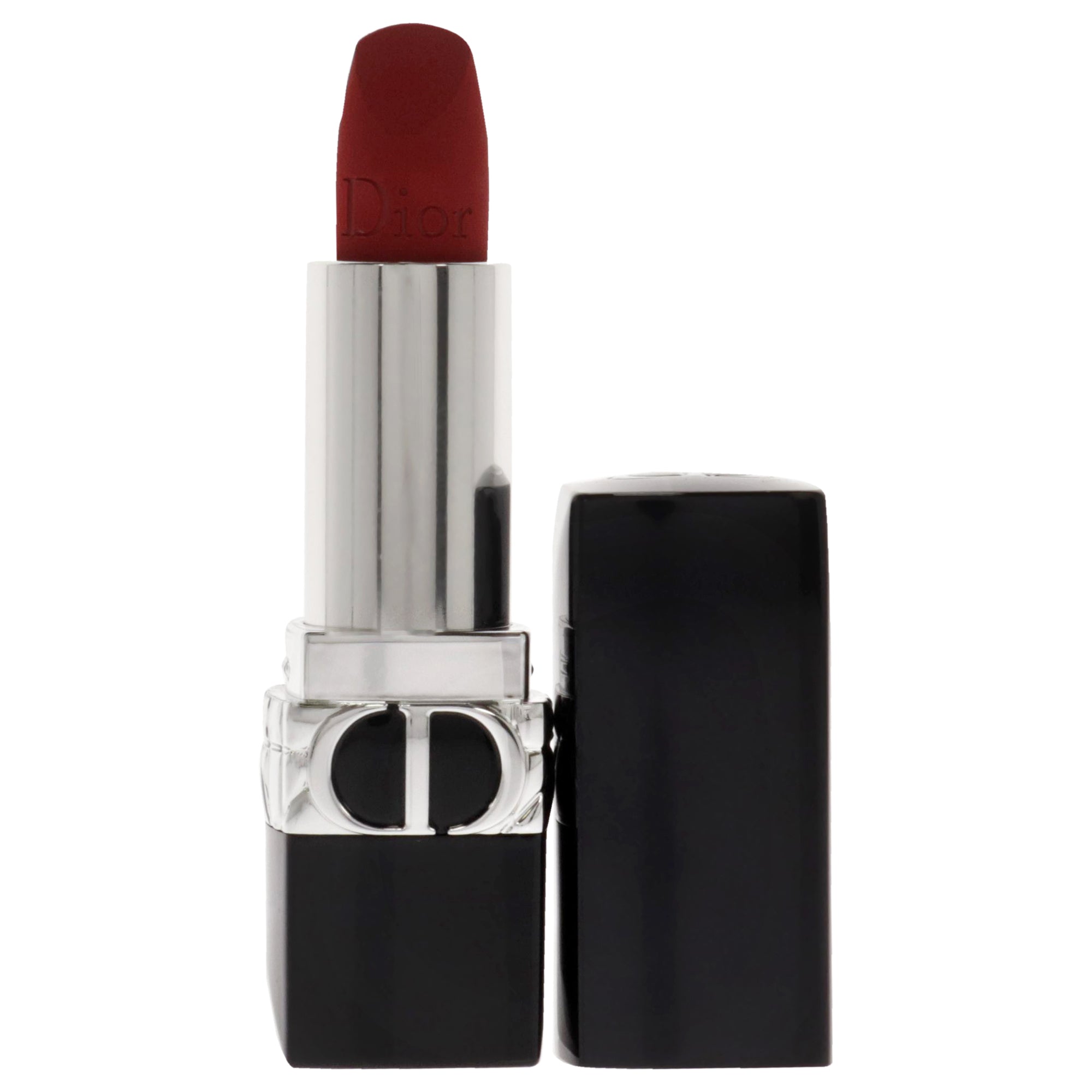 Lápiz labial Rouge Dior Couture - 999 Velvet de Christian Dior para mujeres - Lápiz labial de 0,12 oz (recargable)