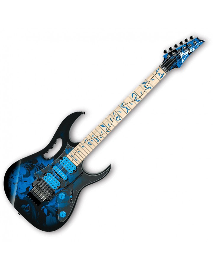Ibanez Jem77P Steve Vai Signature Guitar - Blue Floral Pattern