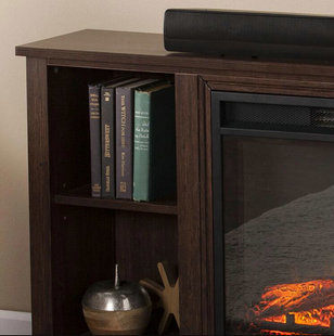 Parkdale Electric Fireplace Media Console in Espresso.