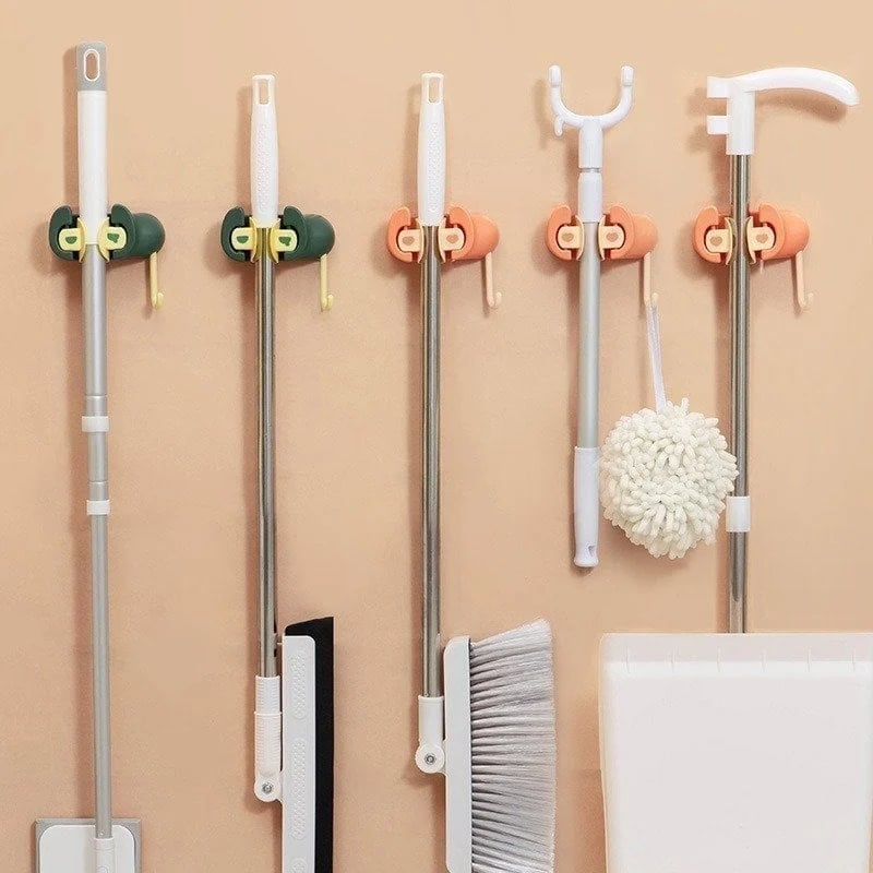 🔥(Last Day Promotion - 50% OFF)Wall Mounted Mop Organizer-Buy 5 Get Extra 3 Free & Free Shipping(Save $30 Only Today!)